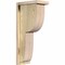 Ekena Millwork Crestline Rough Sawn Corbel w/Backplate, Douglas Fir, 6"W x 10"D x 22"H COR06X10X22CRE01RDF - alternate 1